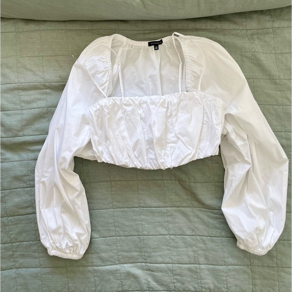 Dynamite Tops - Dynamite White Bolero and Bandeau Set